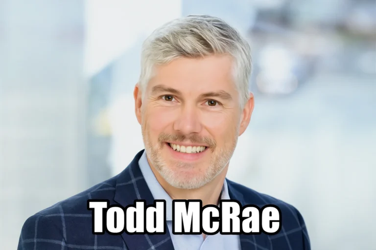 Todd McRae Calgary lawyer energy professional father of Tate McRae portrait editorial illustration 2025